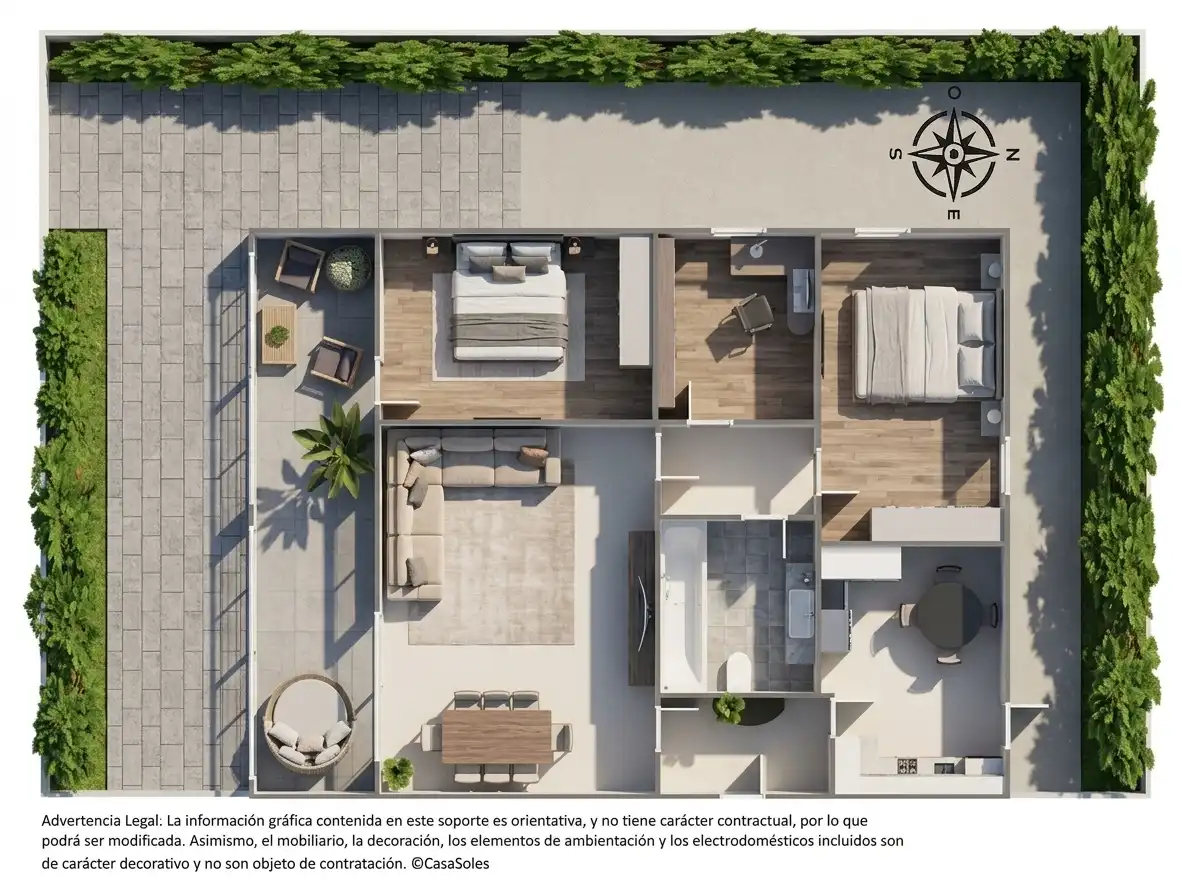 Ground floor with garden for sale in Via Augusta 18a