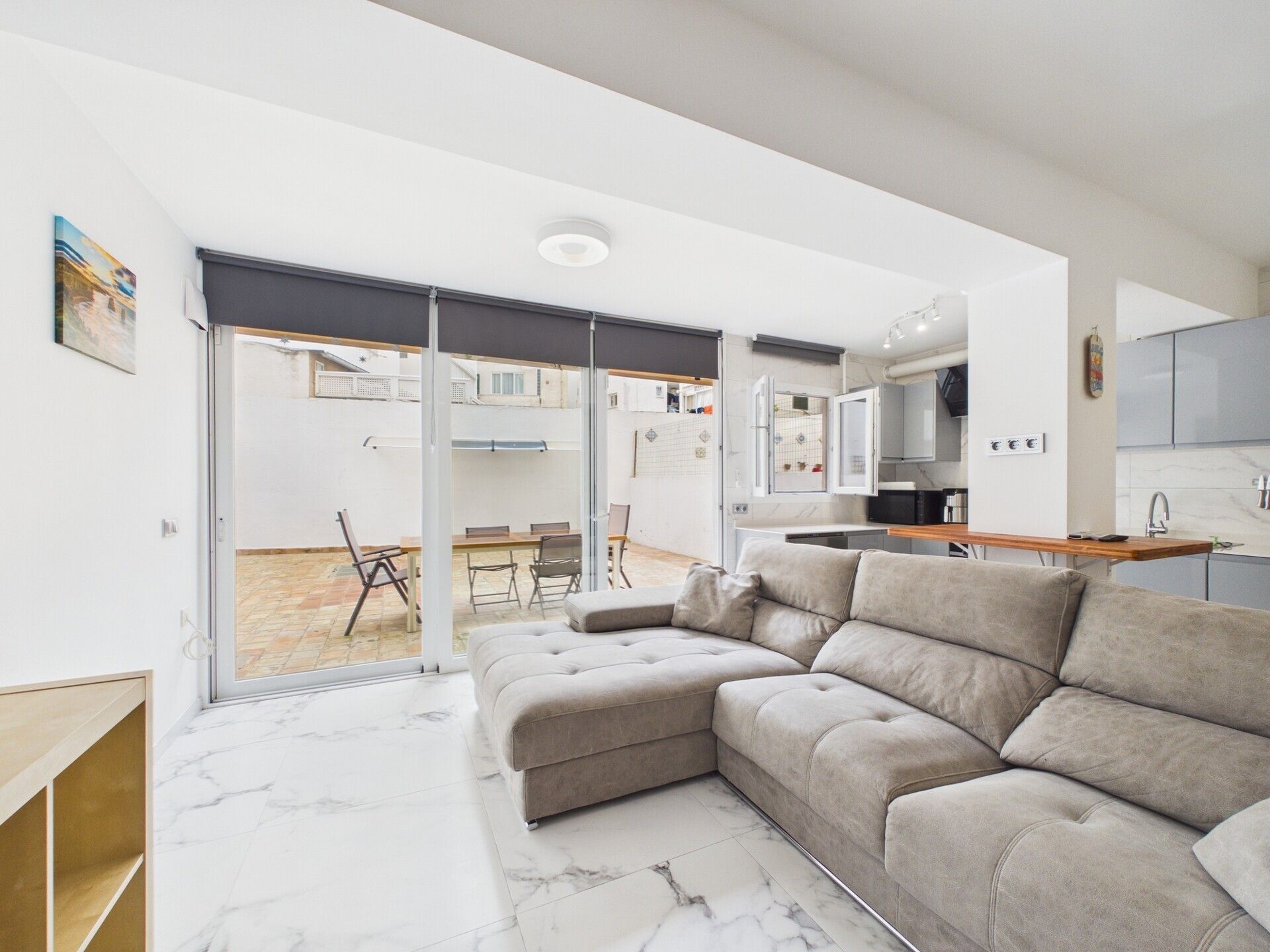 Sala de estar de Piso de alquiler en  Palma de Mallorca con Aire acondicionado, Terraza y Trastero