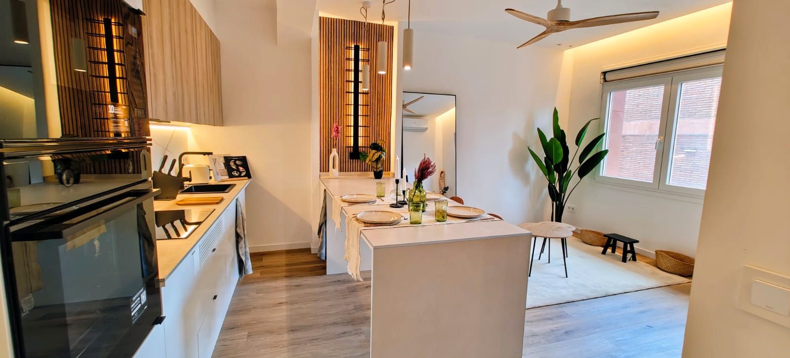 Kitchen of Flat to rent in Sabadell  with Air Conditioner, Heating and Parquet flooring