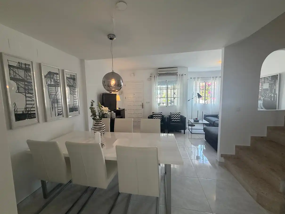 Dining room of Detached homes for sale in Santa Pola  with Air Conditioner, Terrace and Balcony