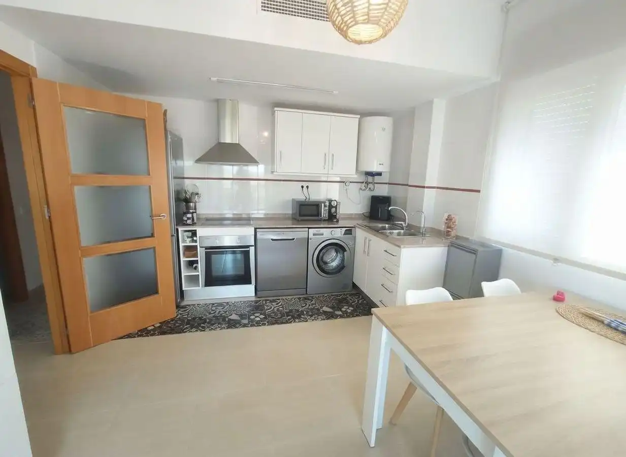Kitchen of Flat for sale in La Ràpita  with Terrace, Balcony and Community pool