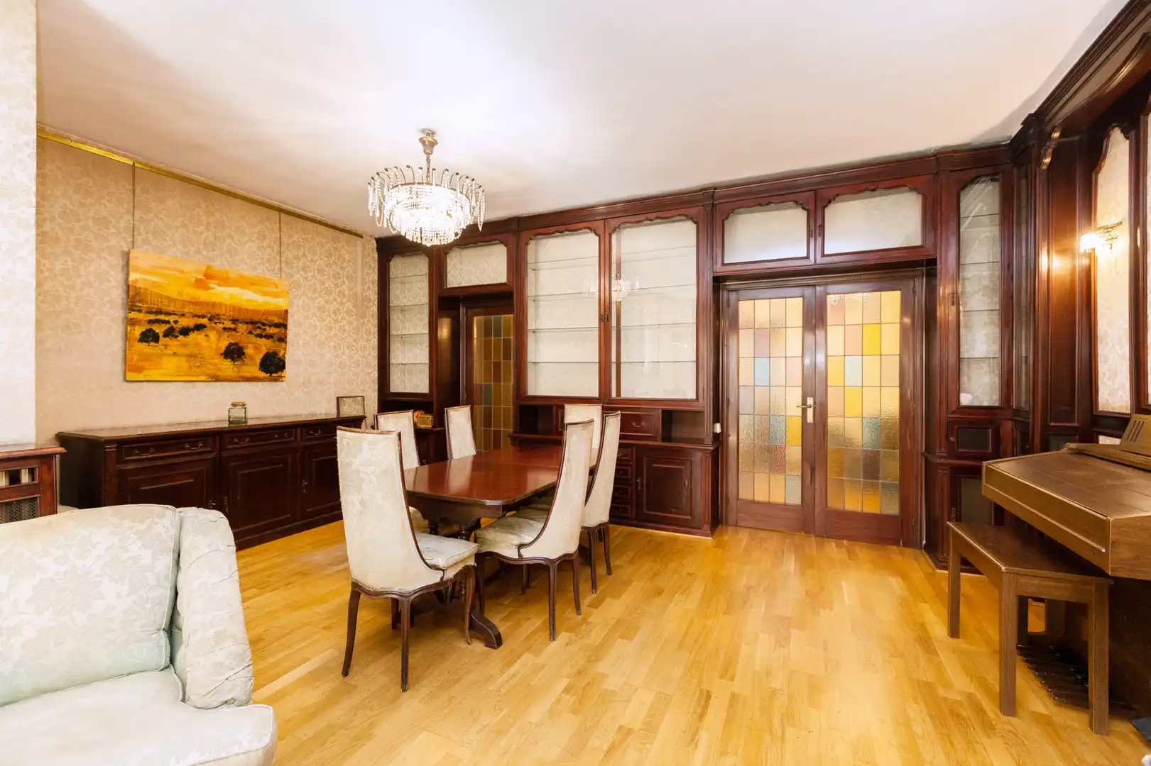 Dining room of Flat for sale in Barcelona  with Terrace, Storage room and Furnished