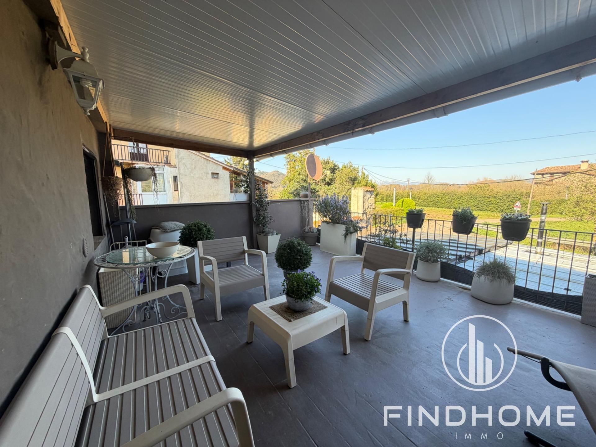 Terrace of Single-family semi-detached for sale in La Vall d'en Bas  with Heating and Terrace