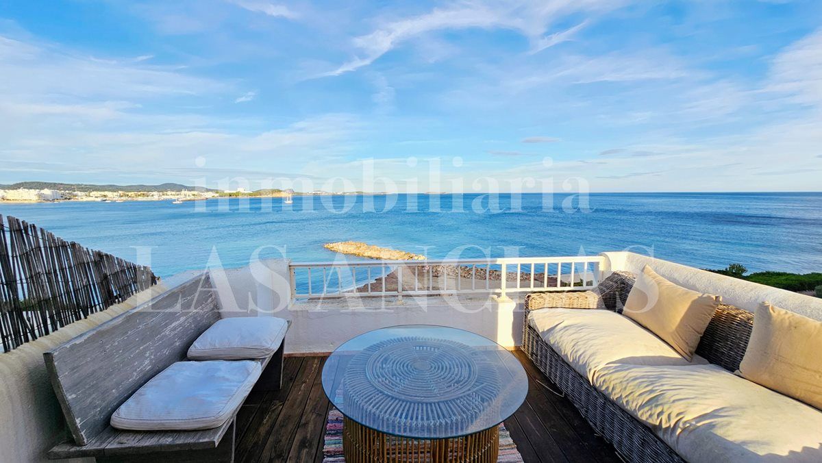 Terrace of Single-family semi-detached for sale in Santa Eulària des Riu  with Heating, Terrace and Storage room