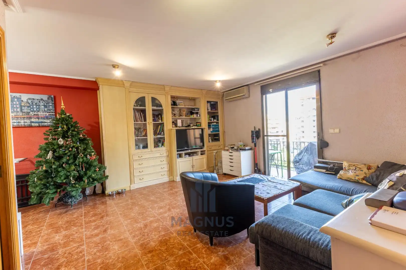 Wohnzimmer von Wohnung zum Verkauf in Valencia mit Klimaanlage und Balkon