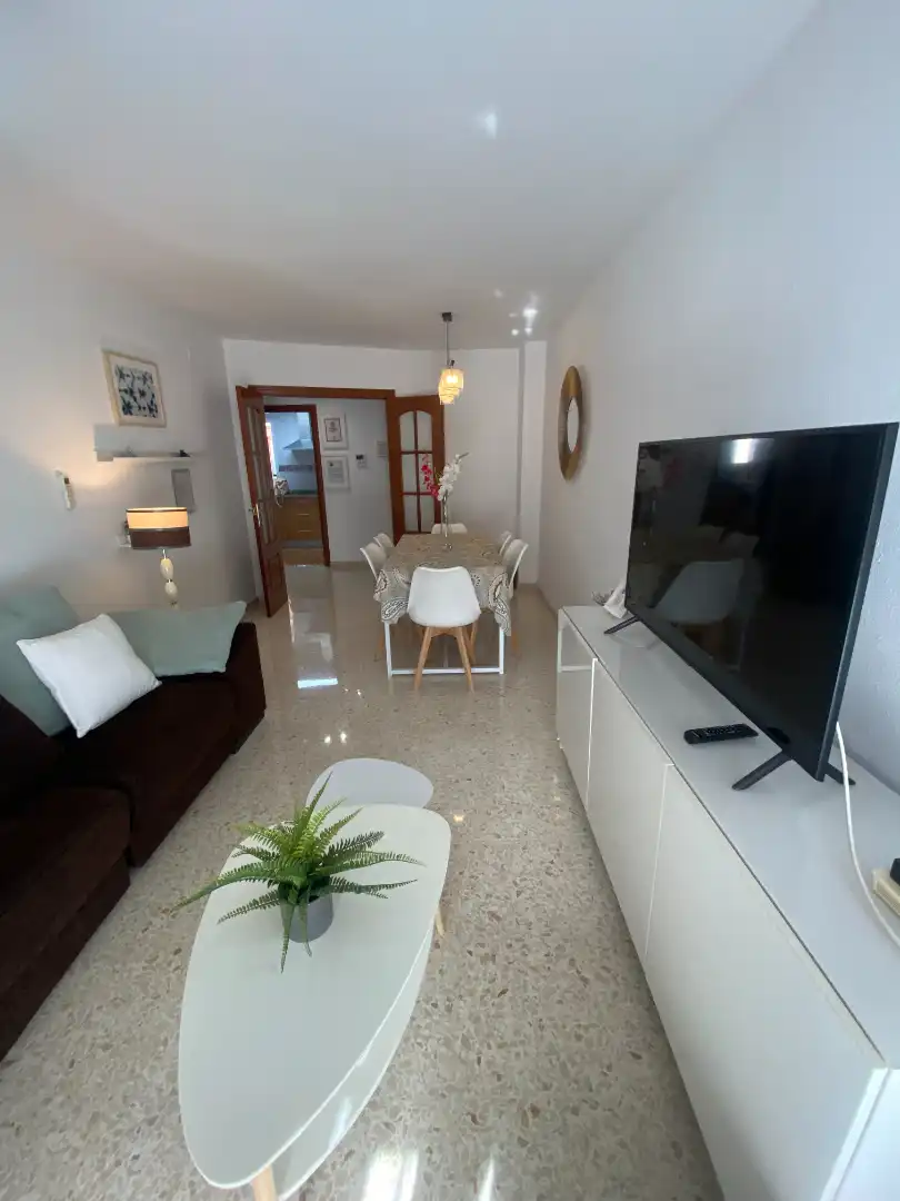 Sala d'estar de Pis de lloguer en Málaga amb Aire condicionat, Moblat i Forn