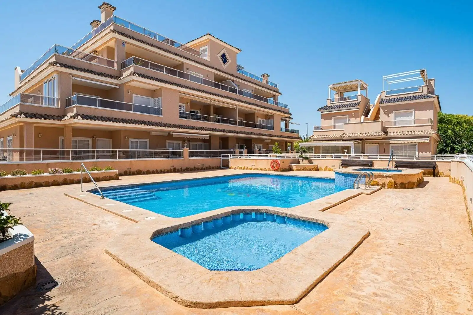 Swimming pool of Detached homes for rent in Pilar de la Horadada  with Air Conditioner, Heating and Private garden