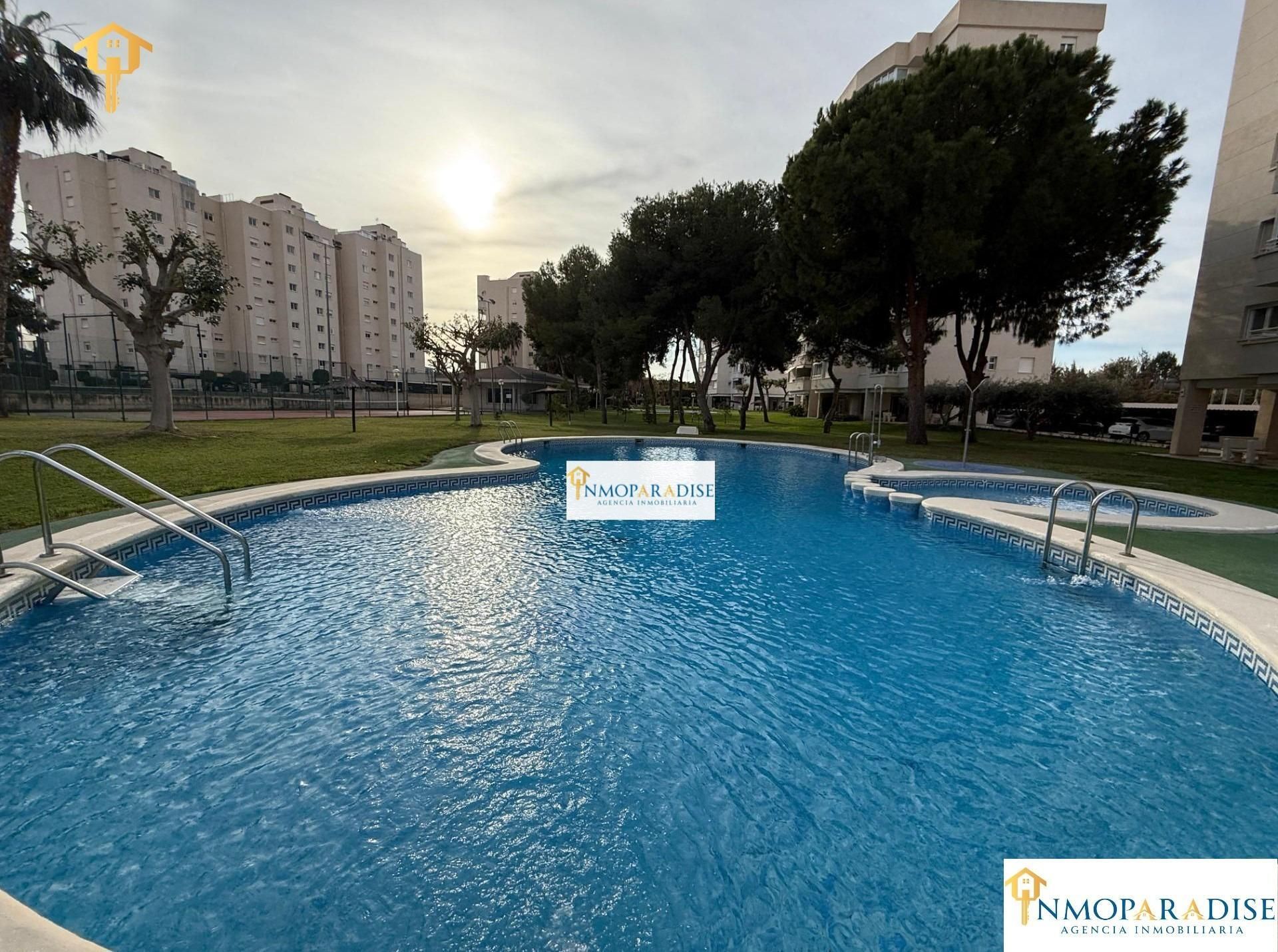 Swimming pool of Flat for sale in Alicante / Alacant  with Air Conditioner, Private garden and Terrace