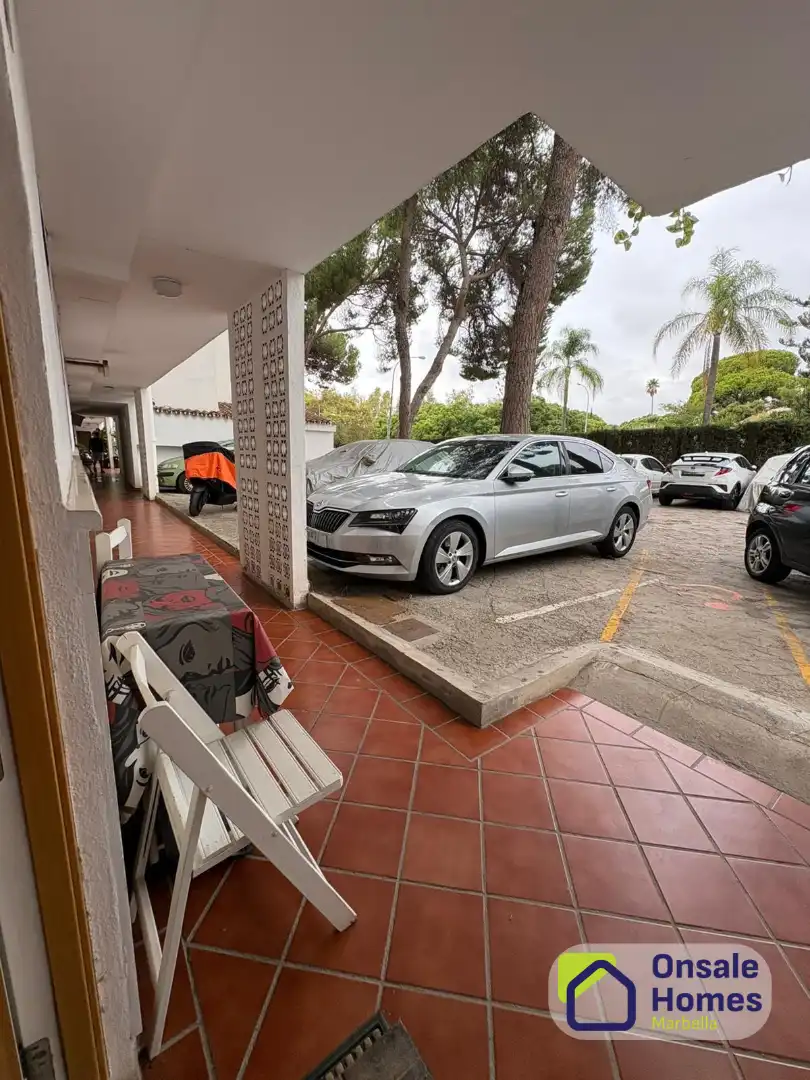 Parking of Flat for sale in Marbella  with Air Conditioner, Terrace and Furnished