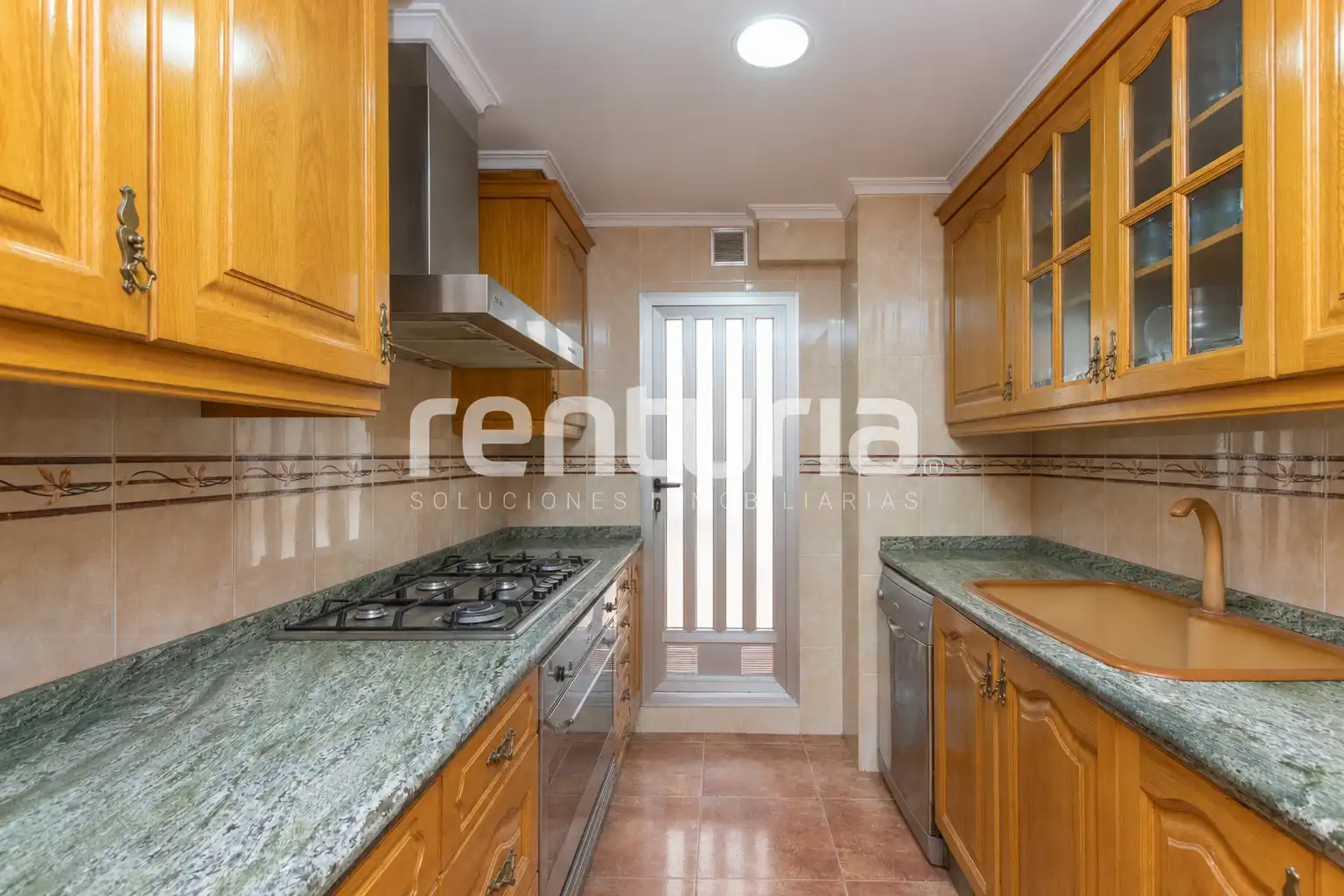 Kitchen of Flat for sale in Valencia  with Air Conditioner, Heating and Terrace