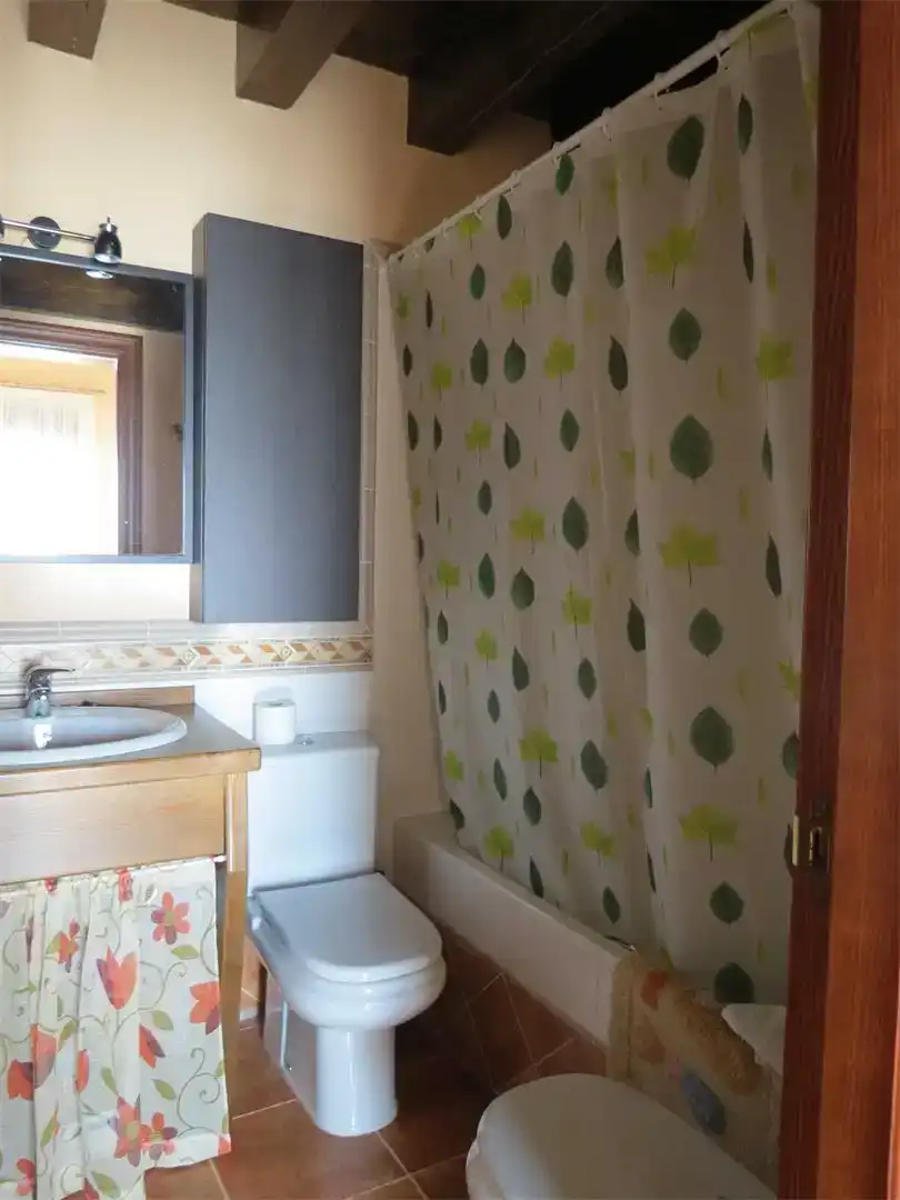 Badezimmer von Wohnung zur Miete in Sepúlveda mit Parkett, Abstellraum und Möbliert