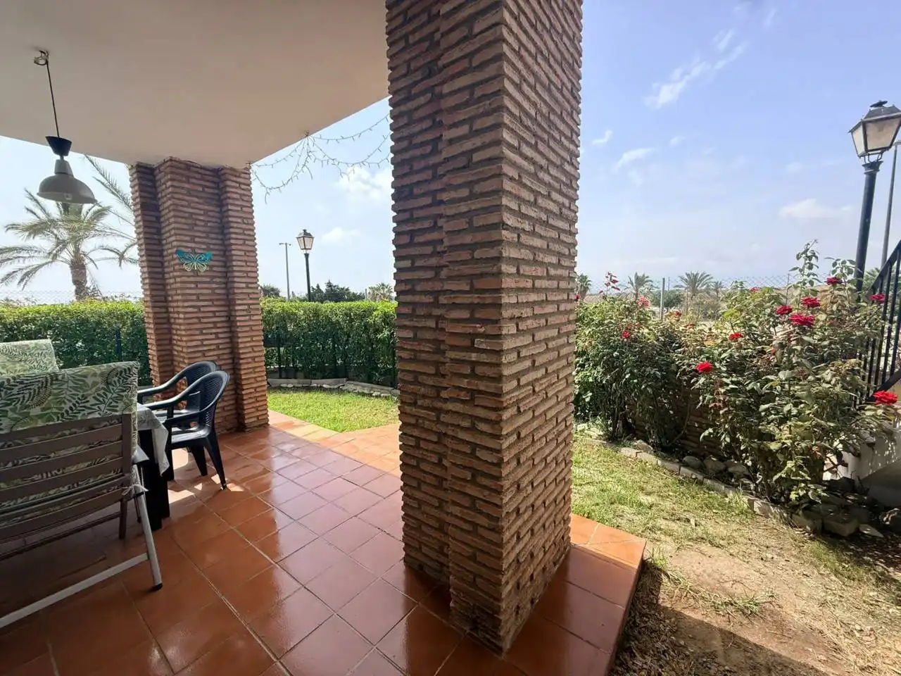 Terraza de Piso de alquiler en Vera con Aire acondicionado, Terraza y Piscina comunitaria