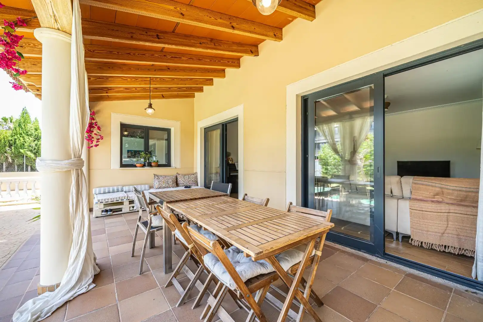 Terrassa de Casa o xalet en venda en Marratxí amb Jardí privat, Terrassa i Piscina