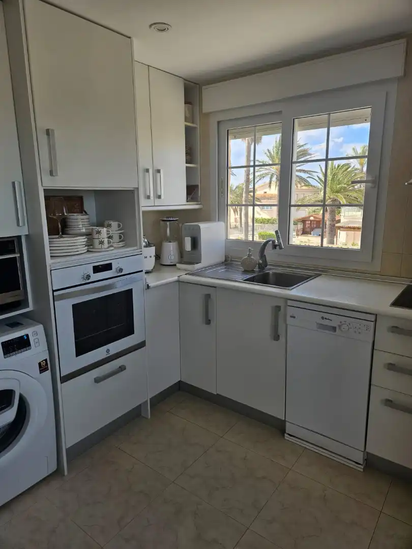Kitchen of Apartments for sale in La Manga del Mar Menor  with Air Conditioner, Terrace and Furnished