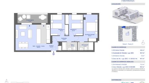 Photo 2 from new construction home in Flat for sale in Parcelas R. y R., Palmas Altas, Bellavista, Sevilla