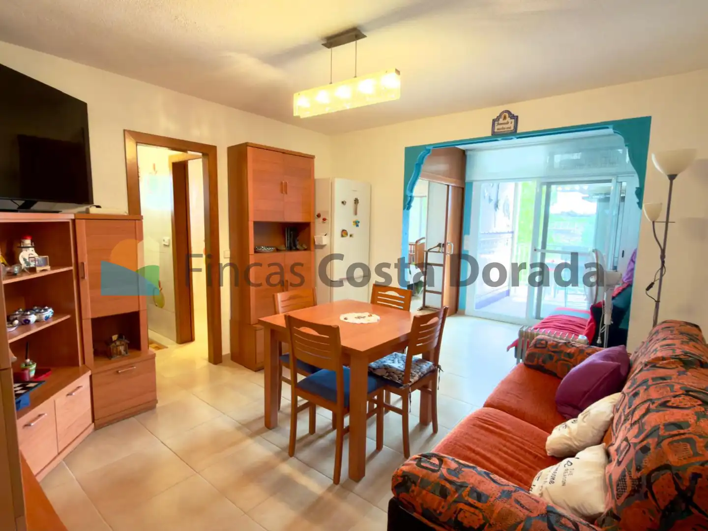 Sala de estar de Apartamento en venta en Vilanova i la Geltrú con Terraza, Amueblado y Horno