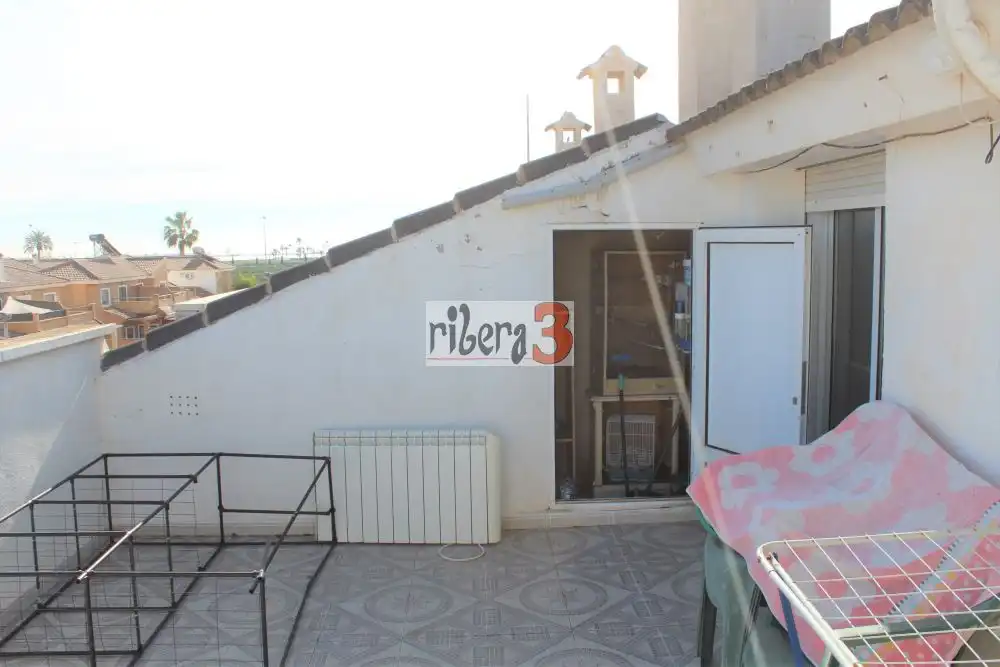 Terrasse von Einfamilien-Reihenhaus zum Verkauf in San Javier mit Klimaanlage, Terrasse und Balkon