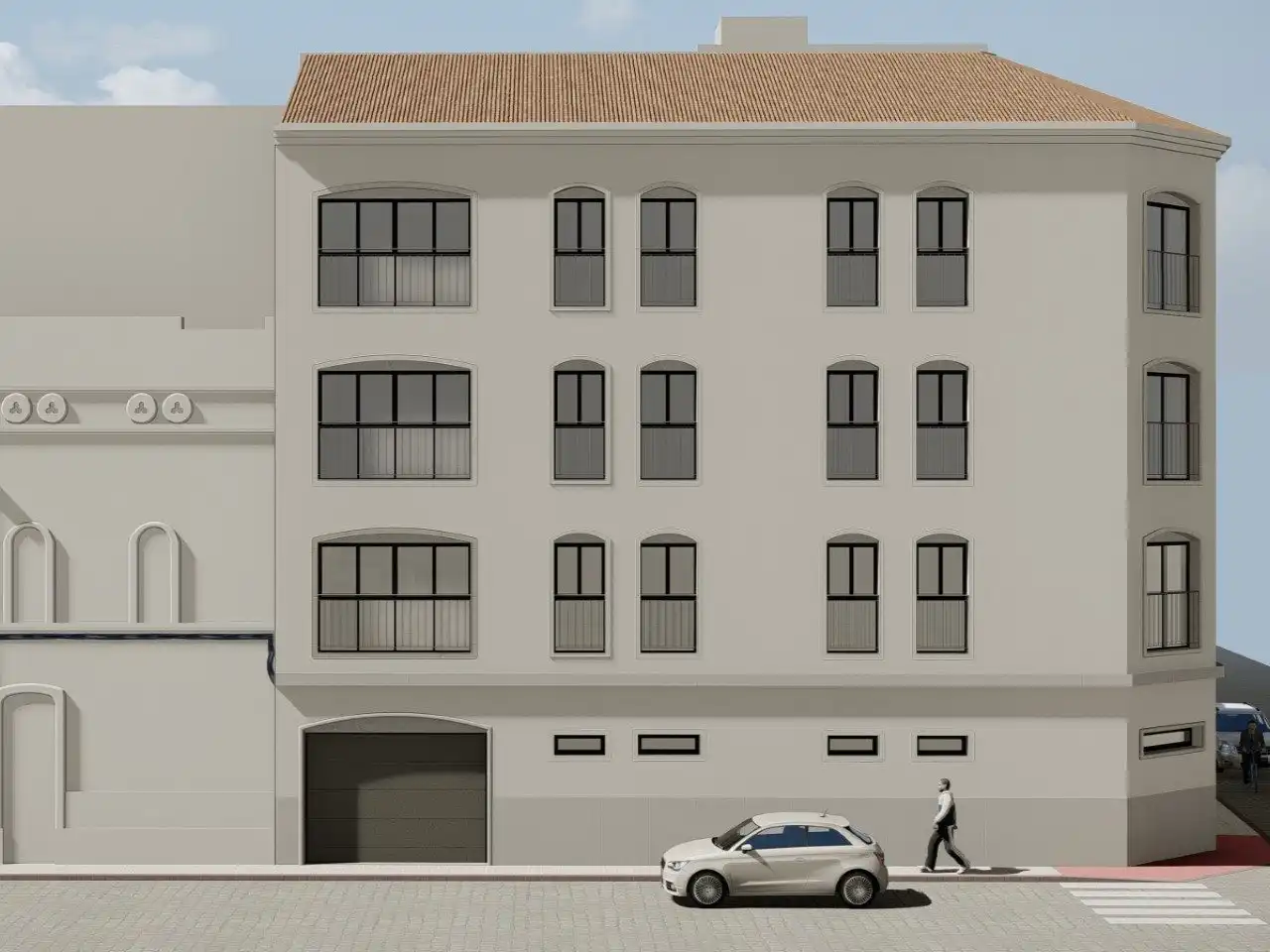 Außenansicht von Wohnung zum Verkauf in Sueca mit Klimaanlage und Heizung