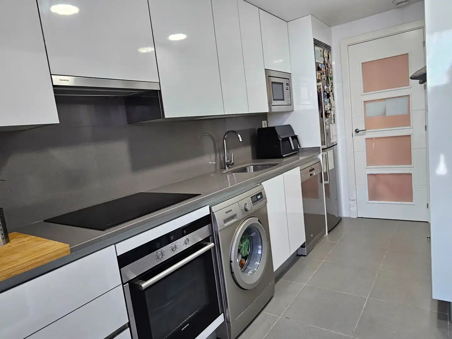 Kitchen of Flat for sale in Madrid  with Air Conditioner, Heating and Storage room