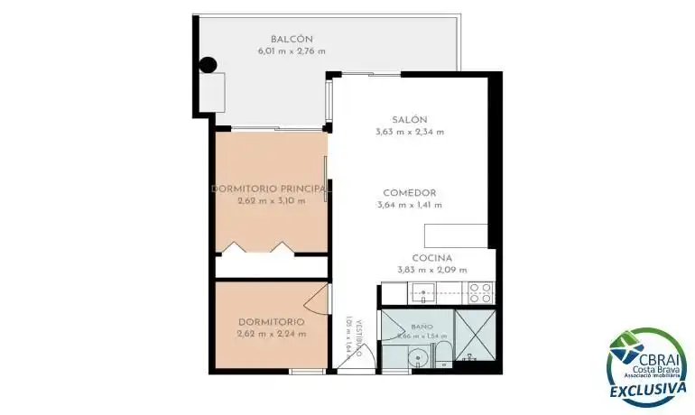 Apartments for sale in Roses  with Air Conditioner and Furnished