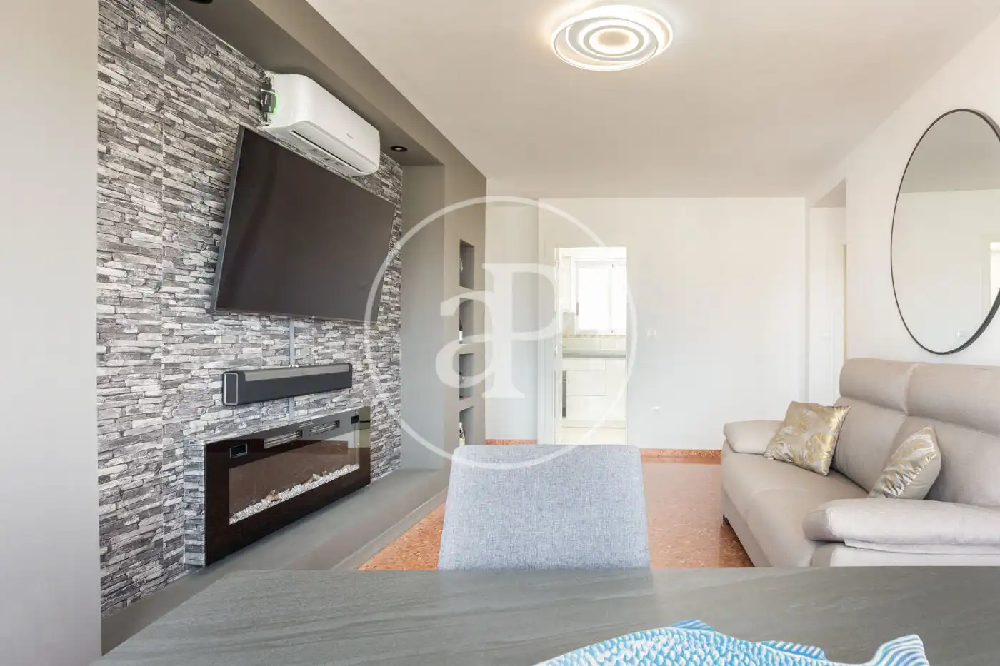 Living room of Flat for sale in Sueca  with Air Conditioner, Heating and Balcony