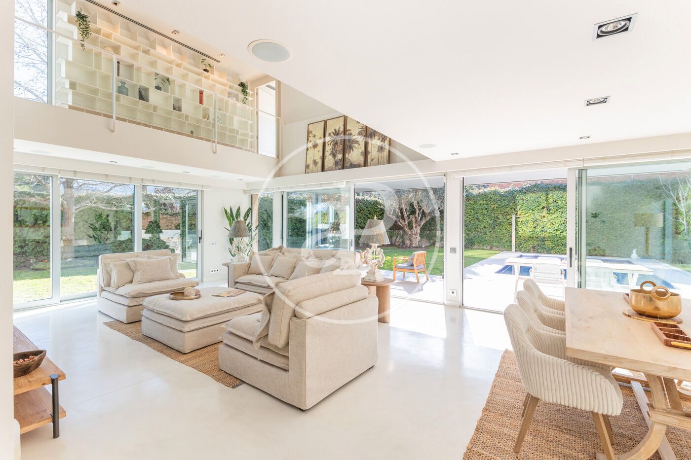 Living room of House or chalet for sale in Sant Cugat del Vallès  with Air Conditioner, Heating and Private garden