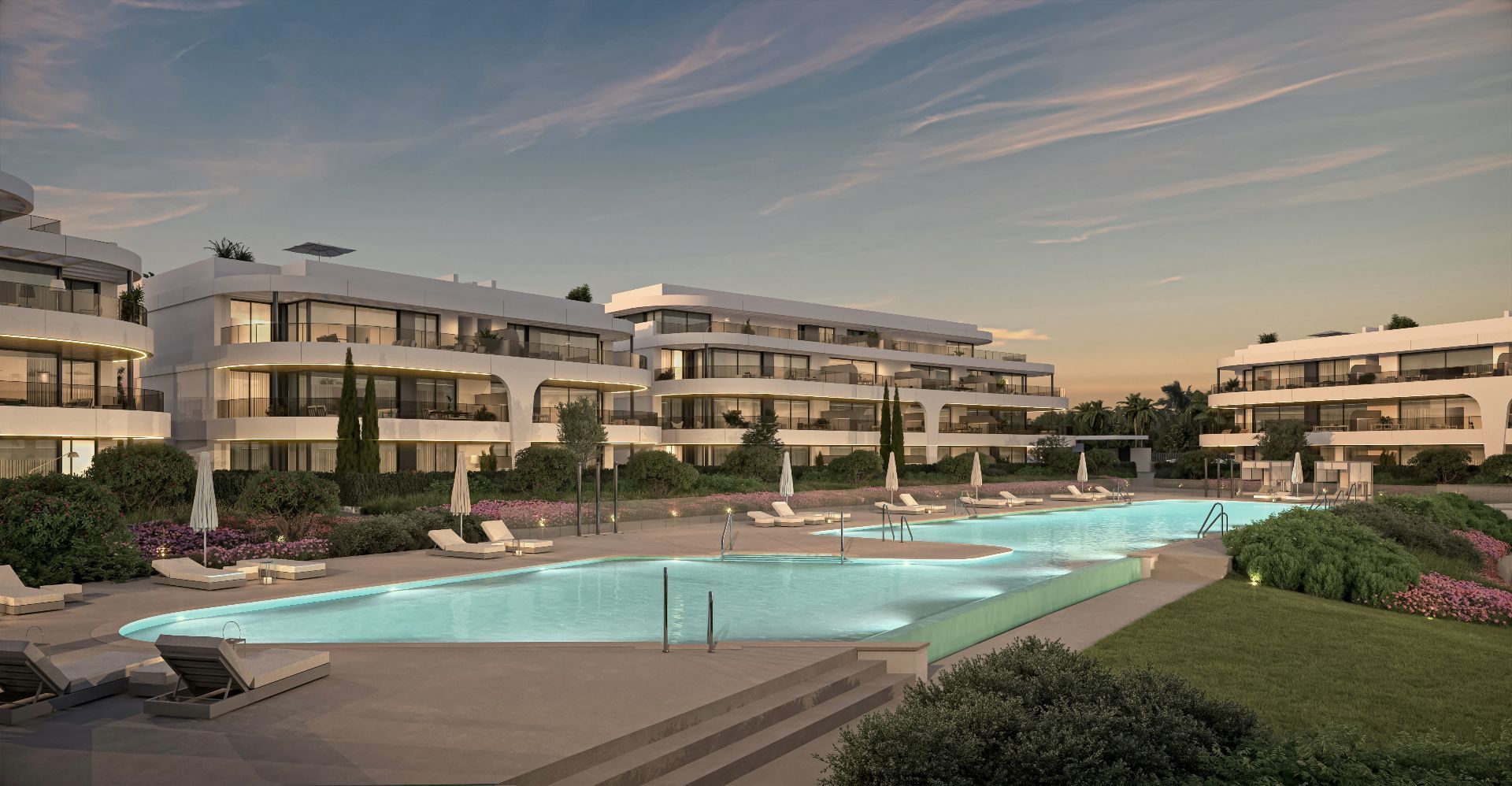 Garden of Flat for sale in Estepona  with Air Conditioner, Heating and Terrace