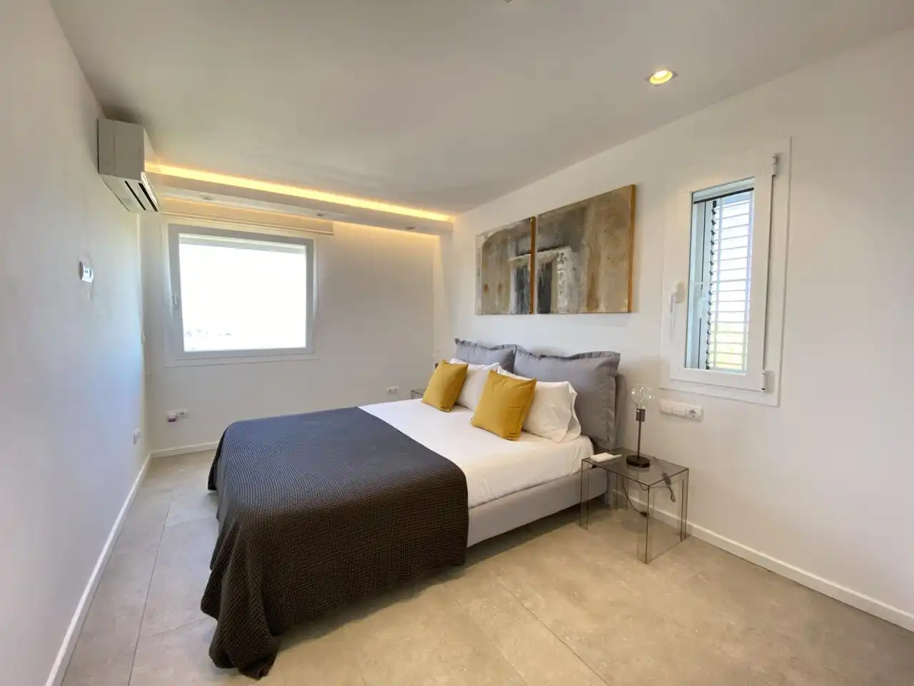 Habitación de Casa o chalet de alquiler en Santa Eulària des Riu con Aire acondicionado, Terraza y Piscina
