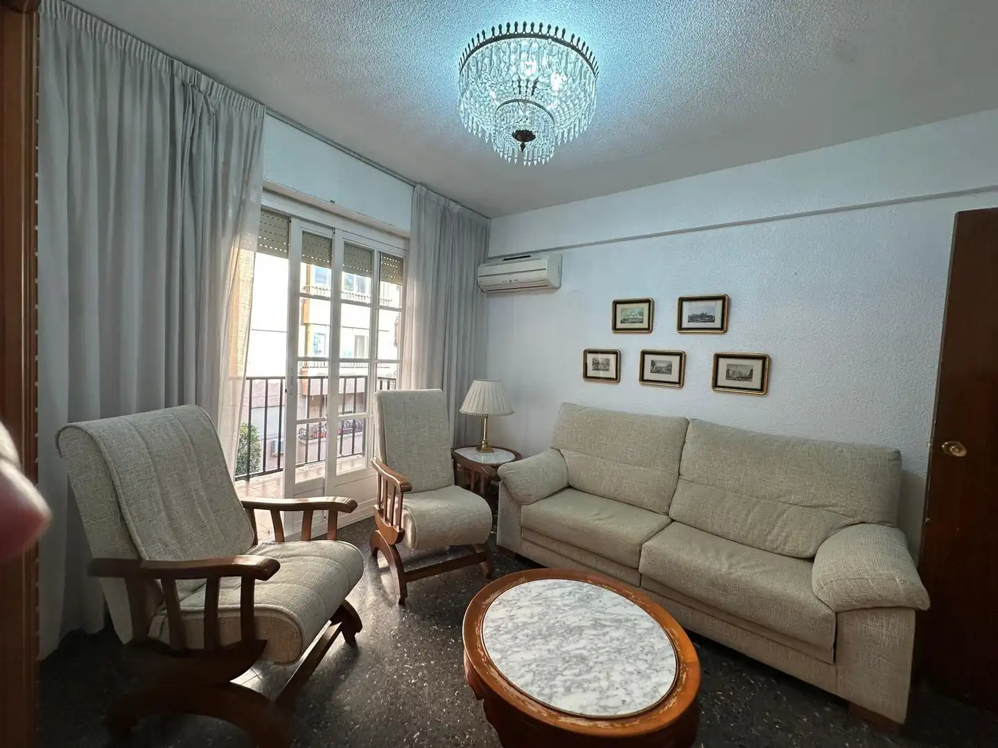 Sala de estar de Piso en venta en Alcantarilla con Aire acondicionado, Terraza y Amueblado
