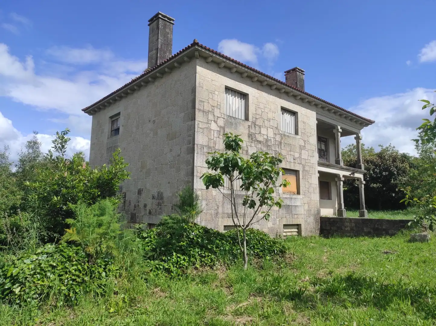Exterior view of Houses for sale in Santiago de Compostela   with Private garden and Terrace