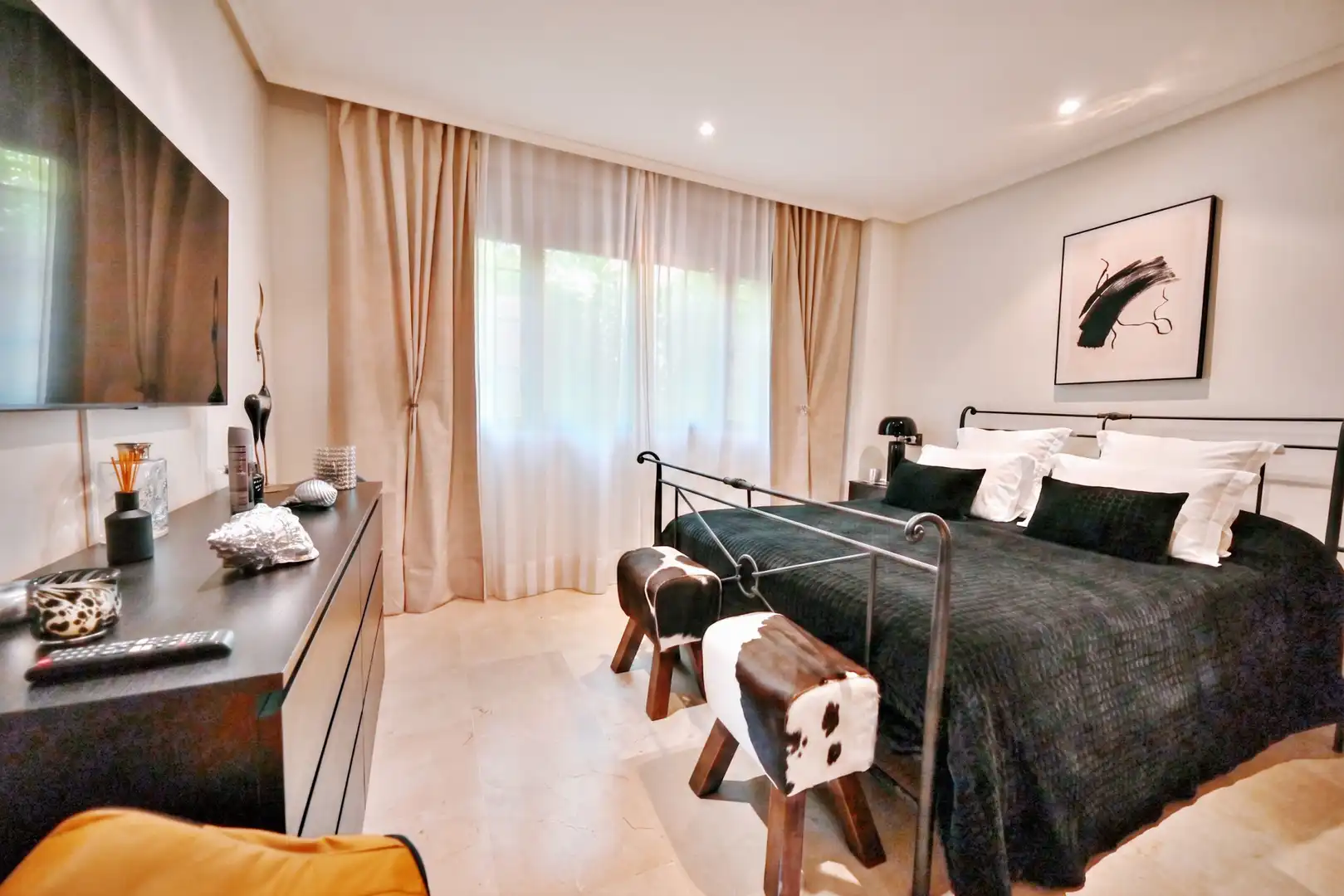 Habitación de Apartamento en venta en Ojén con Aire acondicionado, Jardín privado y Piscina