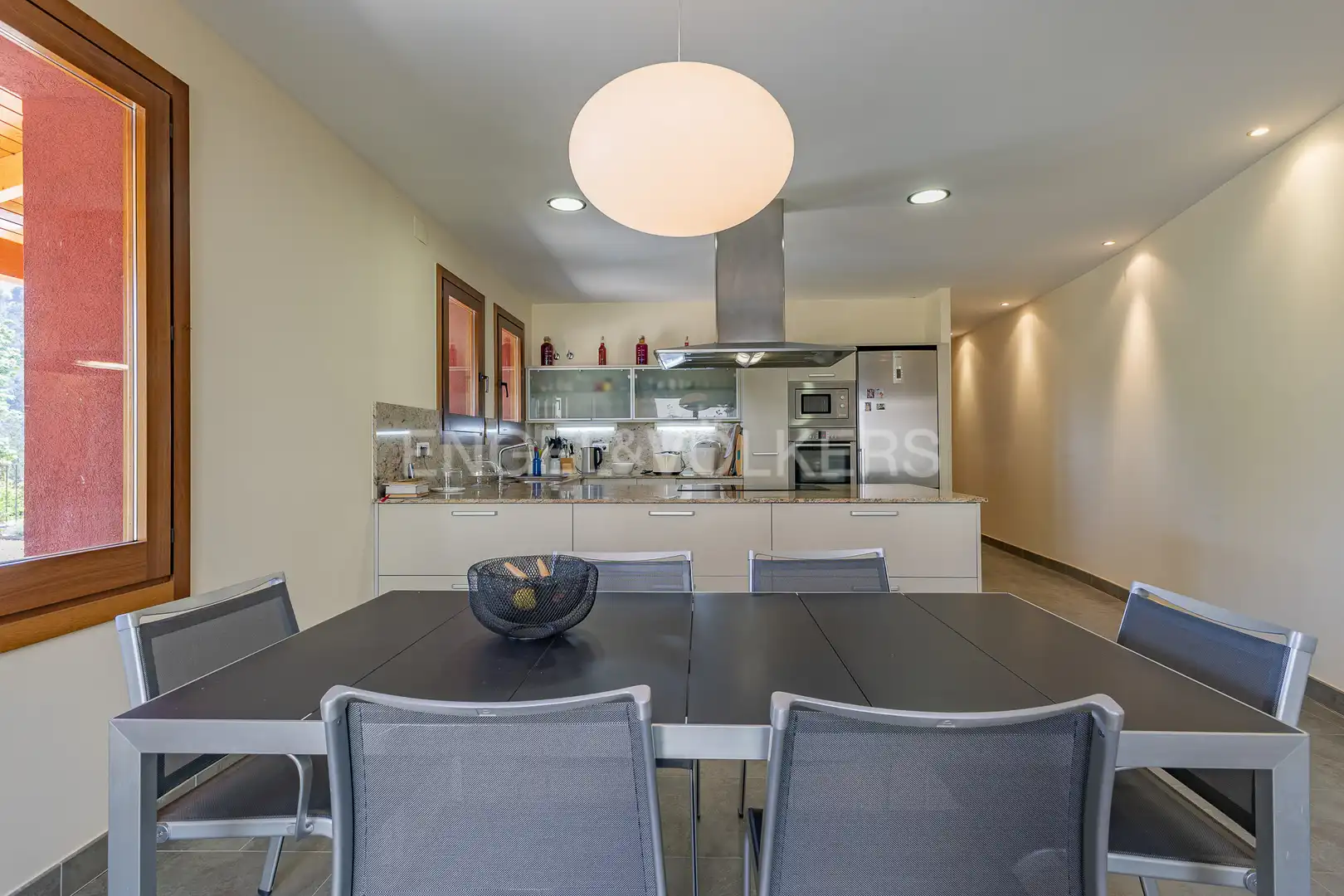 Comedor de Finca rústica en venta en Gallifa con Aire acondicionado, Calefacción y Jardín privado
