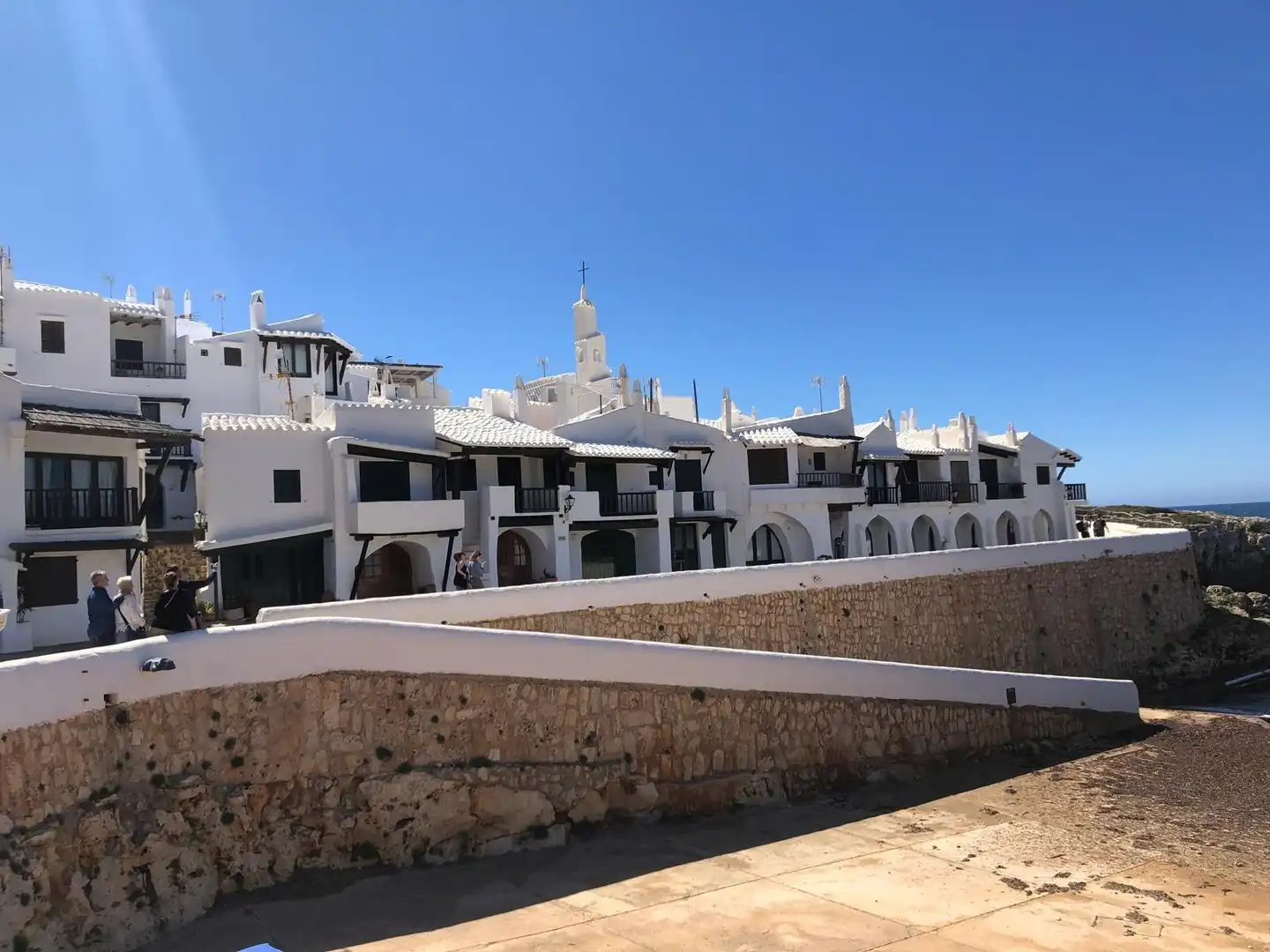 Vista exterior de Apartamento en venta en Sant Lluís con Jardín privado
