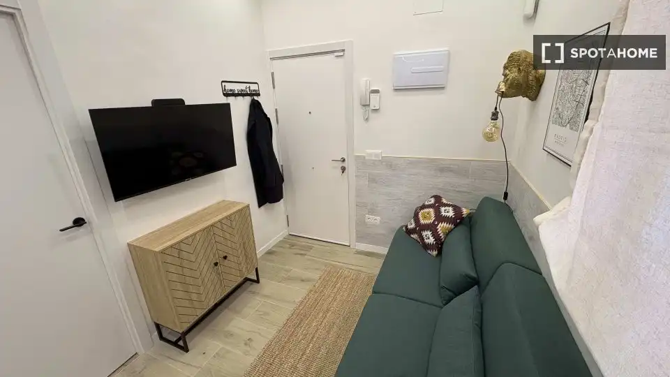 Sala d'estar de Pis de lloguer en Madrid amb Aire condicionat, Calefacció i Moblat