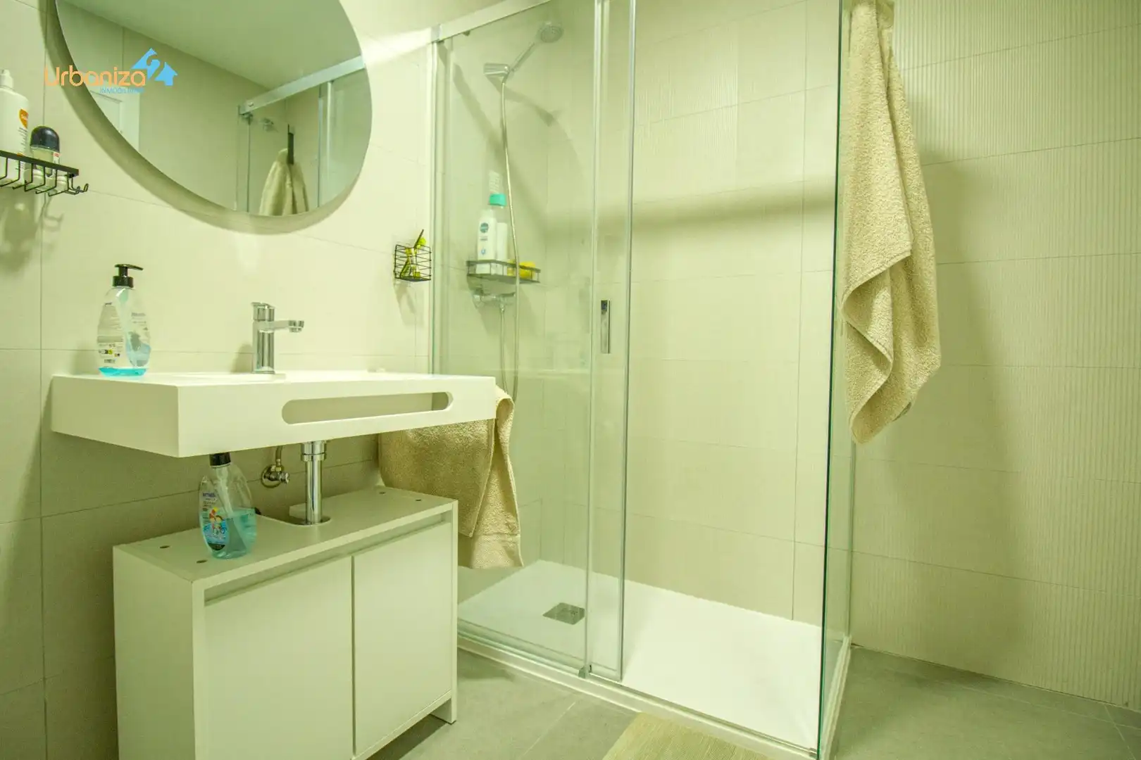 Badezimmer von Wohnung zum Verkauf in Badajoz mit Klimaanlage, Heizung und Privatgarten