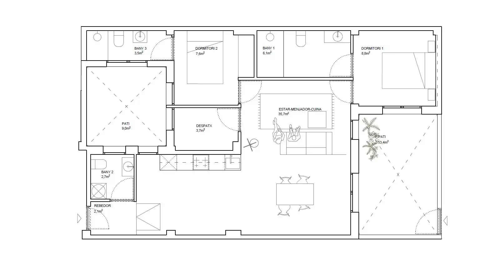 Piso en venta en Vilanova del Camí con Calefacción y Terraza