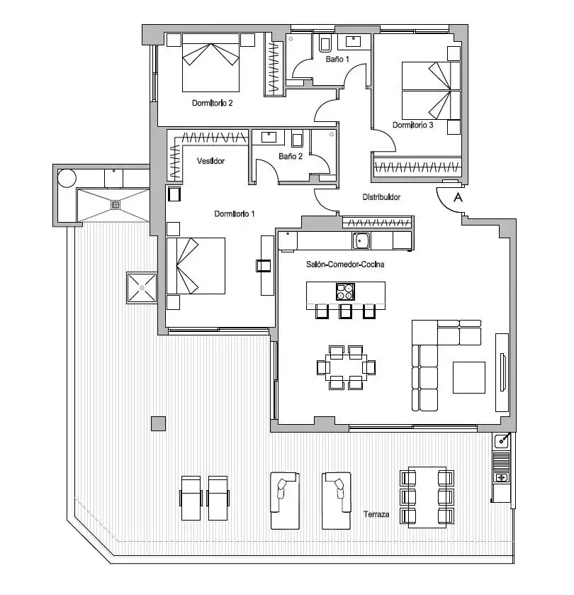 Apartment with pool for sale in El Higuerón, imagen 9
