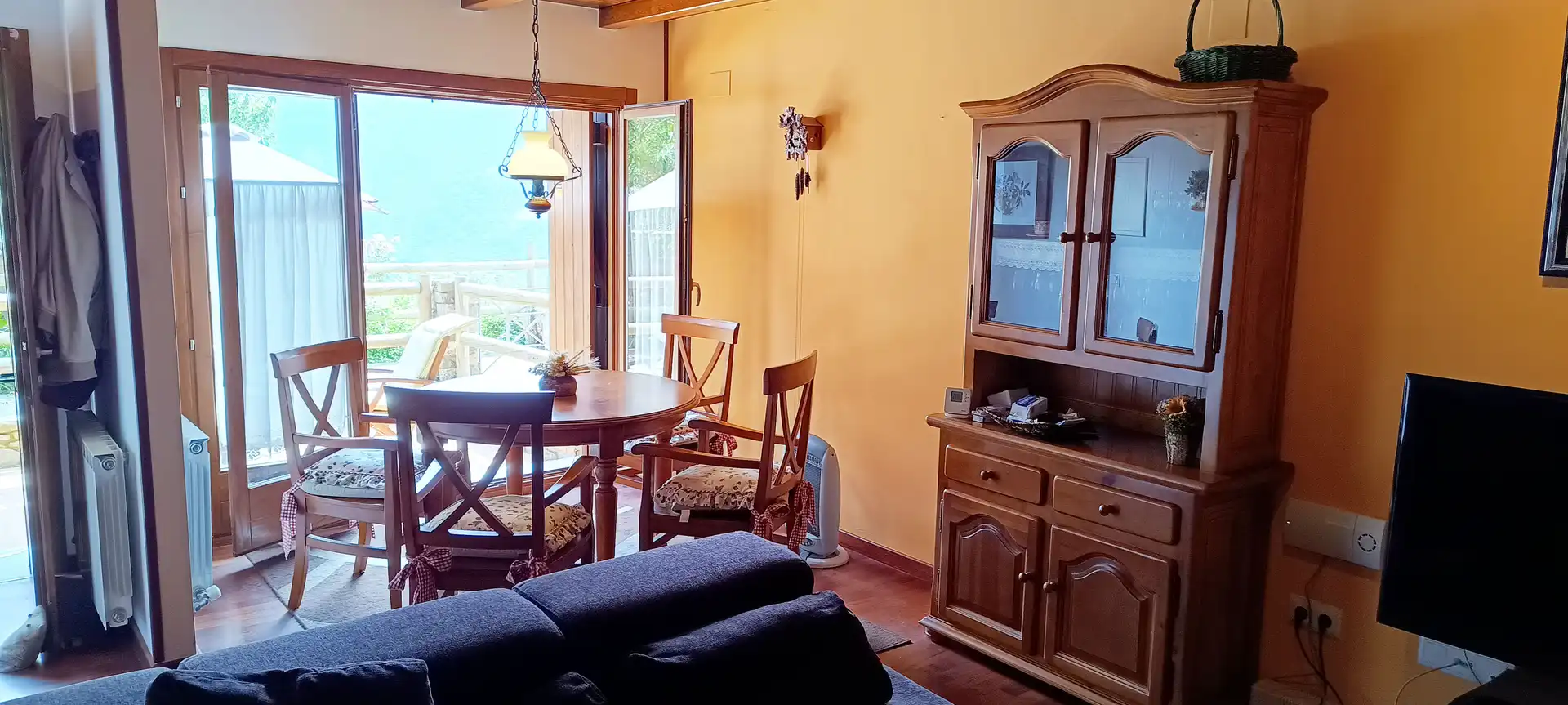 Dining room of Detached homes for sale in Sort  with Heating, Parquet flooring and Terrace