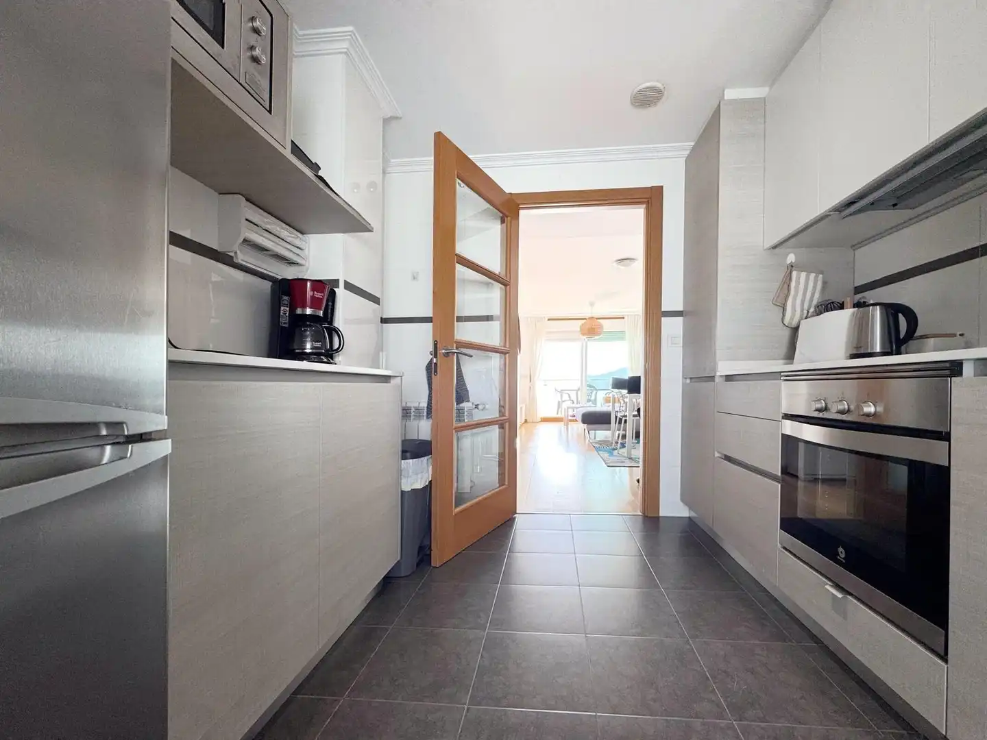Cocina de Piso de alquiler en Poio con Calefacción, Terraza y Amueblado
