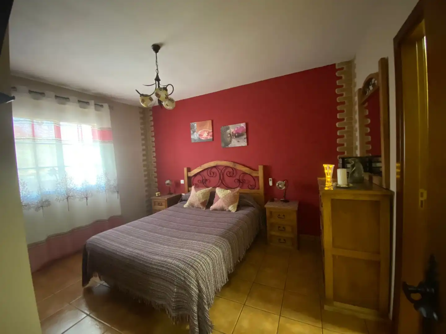 Schlafzimmer von Einfamilien-Reihenhaus zum Verkauf in La Aldea de San Nicolás  mit Terrasse, Möbliert und Ofen