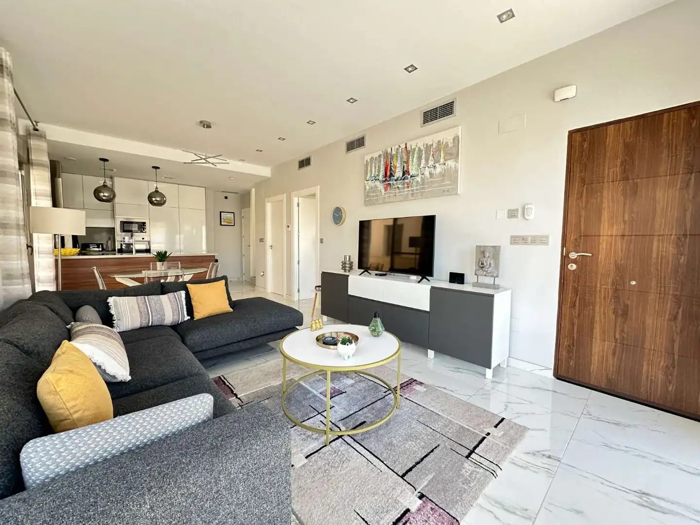 Living room of Houses for sale in Orihuela  with Air Conditioner, Heating and Storage room