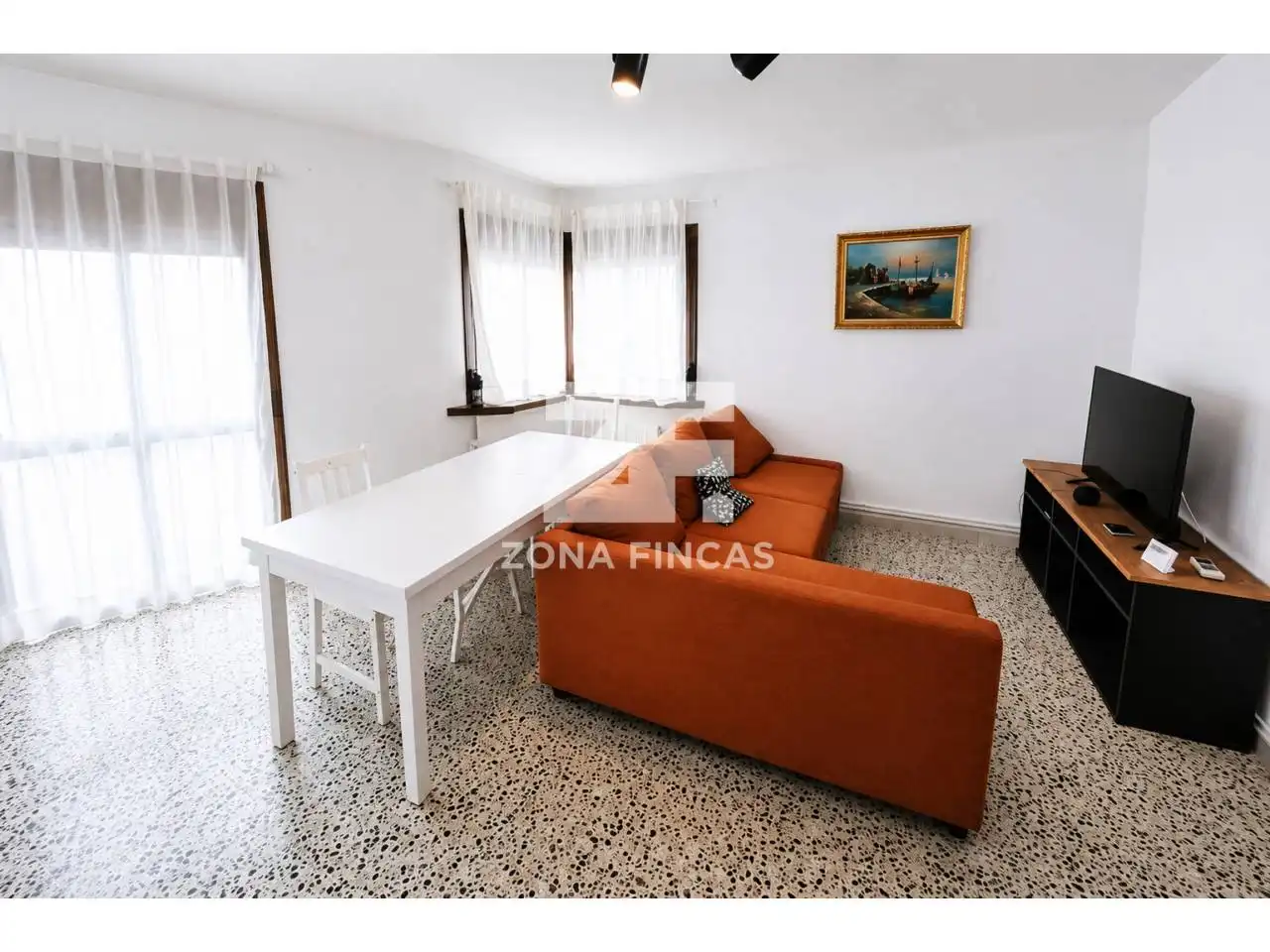 Sala de estar de Apartamento en venta en Santa Coloma de Gramenet con Aire acondicionado y Calefacción