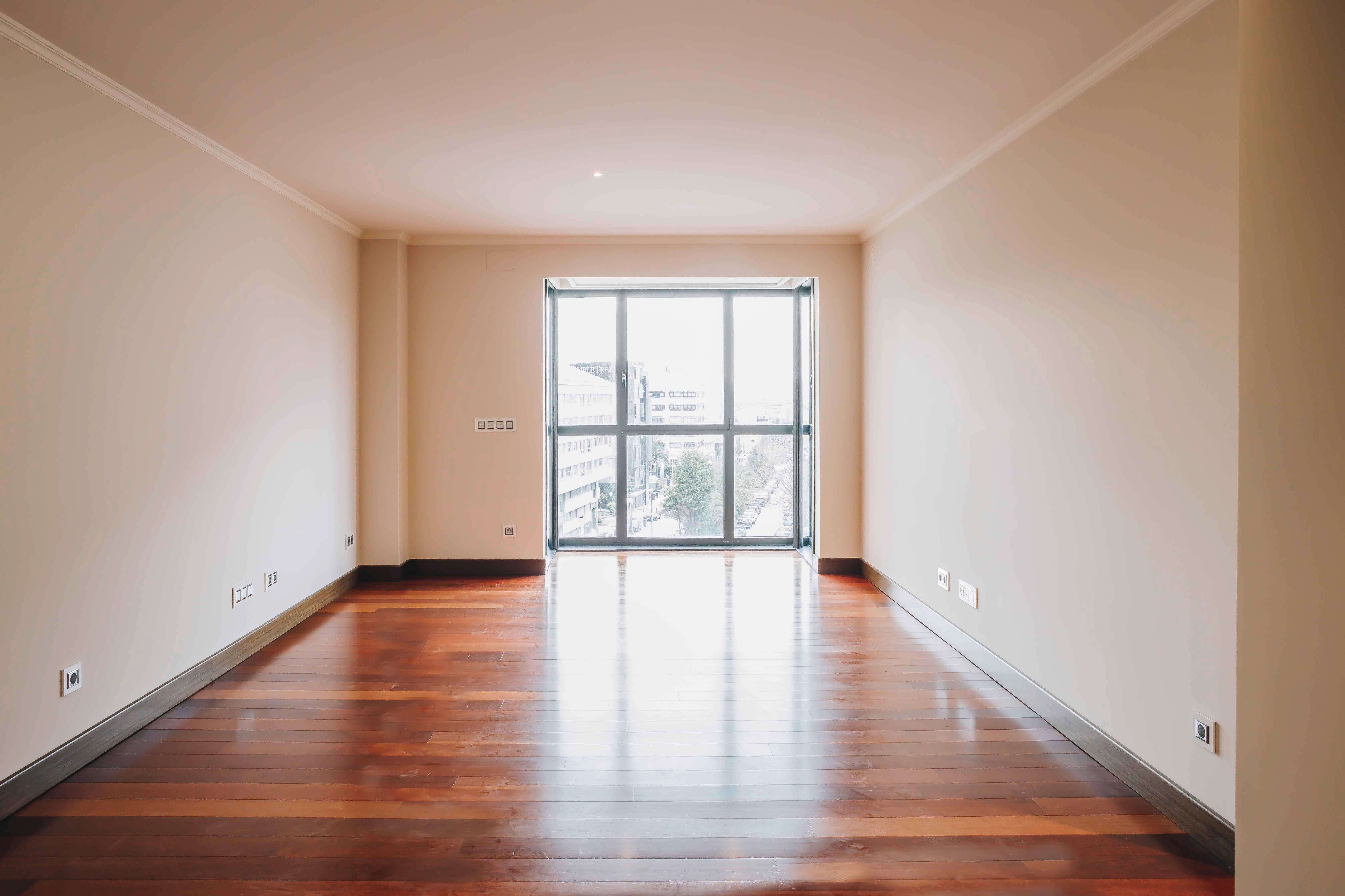 Living room of Flat to rent in A Coruña Capital   with Air Conditioner, Private garden and Parquet flooring