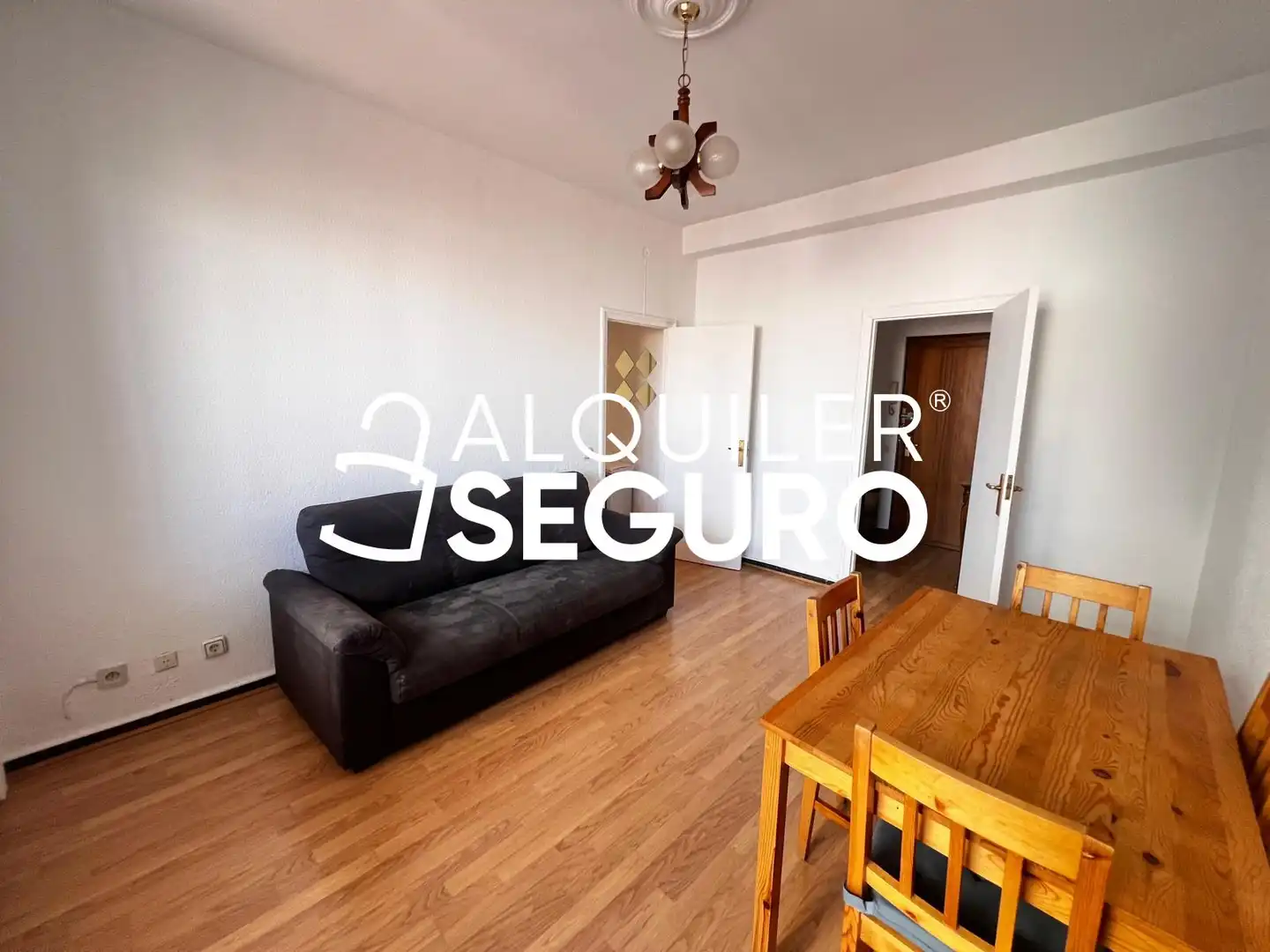 Sala de estar de Piso de alquiler en Madrid con Calefacción, Terraza y Amueblado