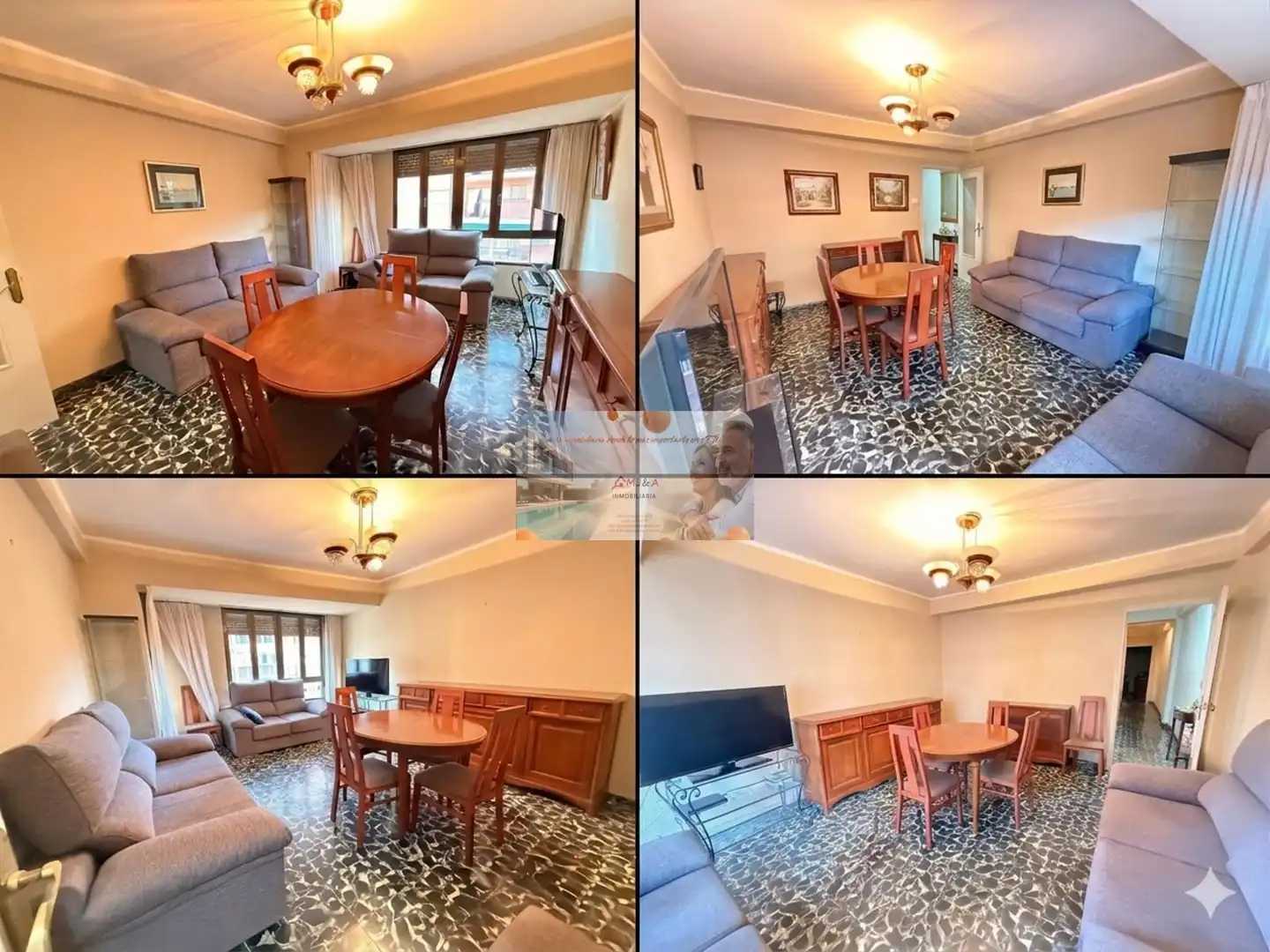 Sala de estar de Piso en venta en Castellón de la Plana / Castelló de la Plana con Amueblado, Horno y Lavadora