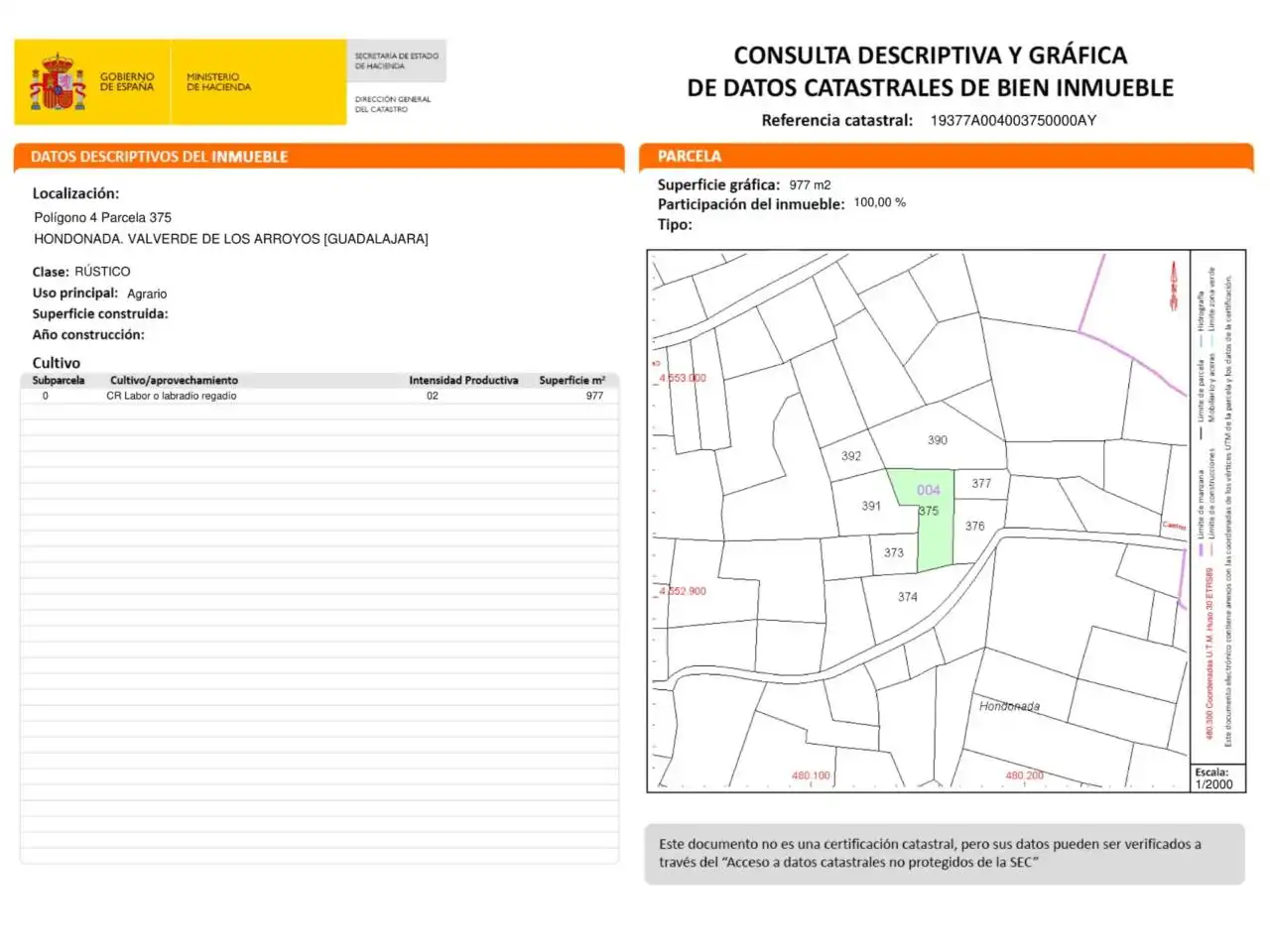 Rustikales Grundstück zum Verkauf in Calle carretera tamajon, imagen 8