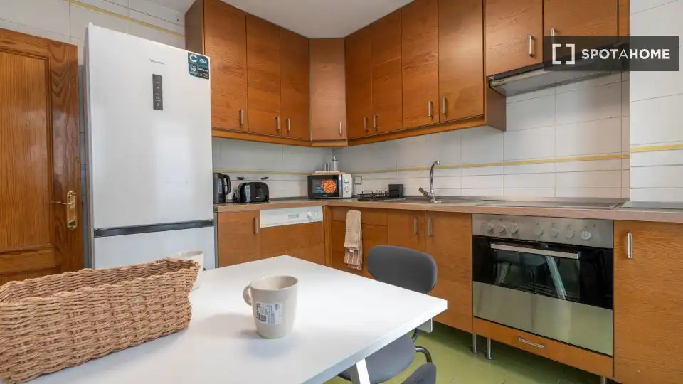 Kitchen of Flat for rent in Madrid  with Air Conditioner, Heating and Furnished