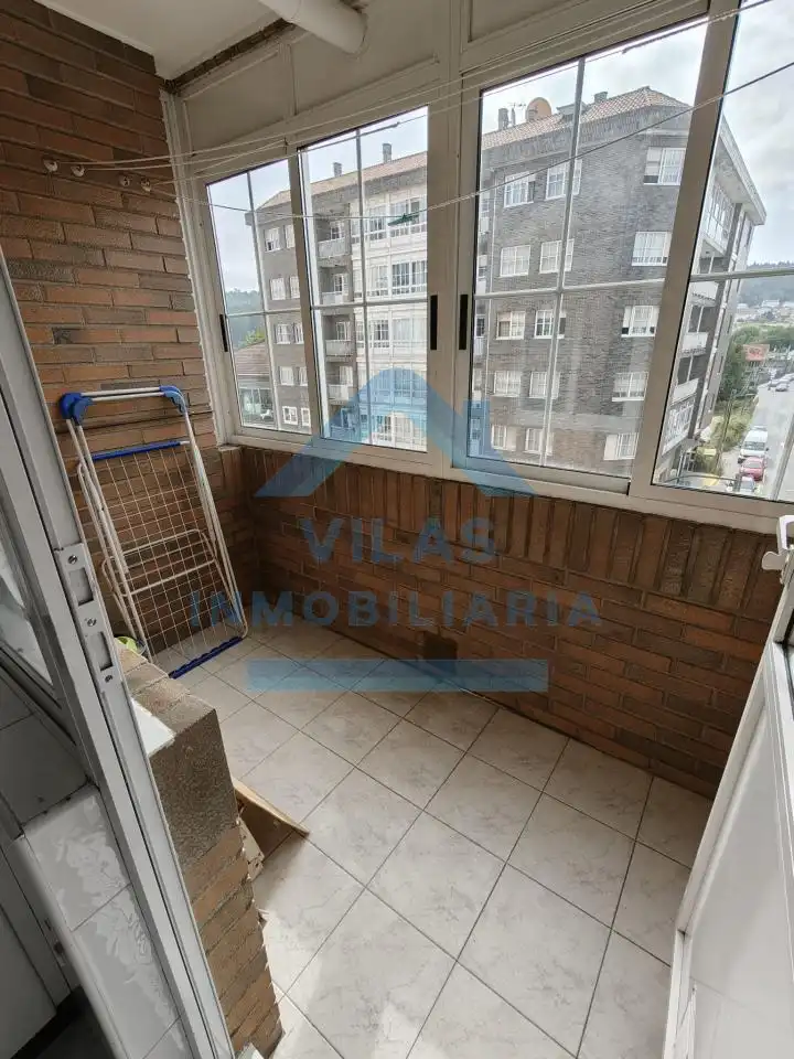 Terraza de Piso de alquiler en Ames con Calefacción, Parquet y Trastero