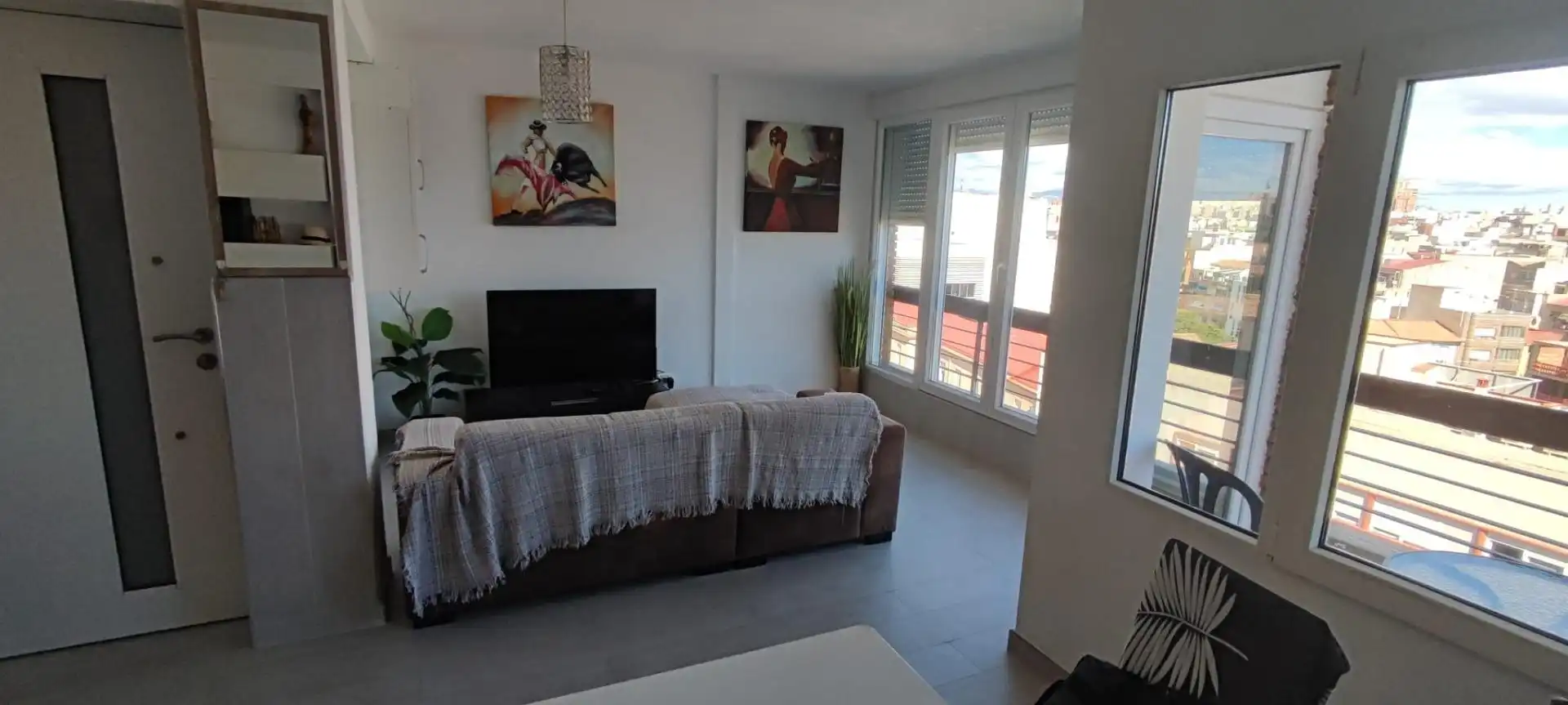 Wohnzimmer von Wohnungen zum Verkauf in Alicante / Alacant mit Klimaanlage, Heizung und Terrasse