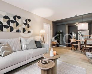 Sala d'estar de Apartament de lloguer en  Barcelona Capital amb Aire condicionat, Calefacció i Moblat